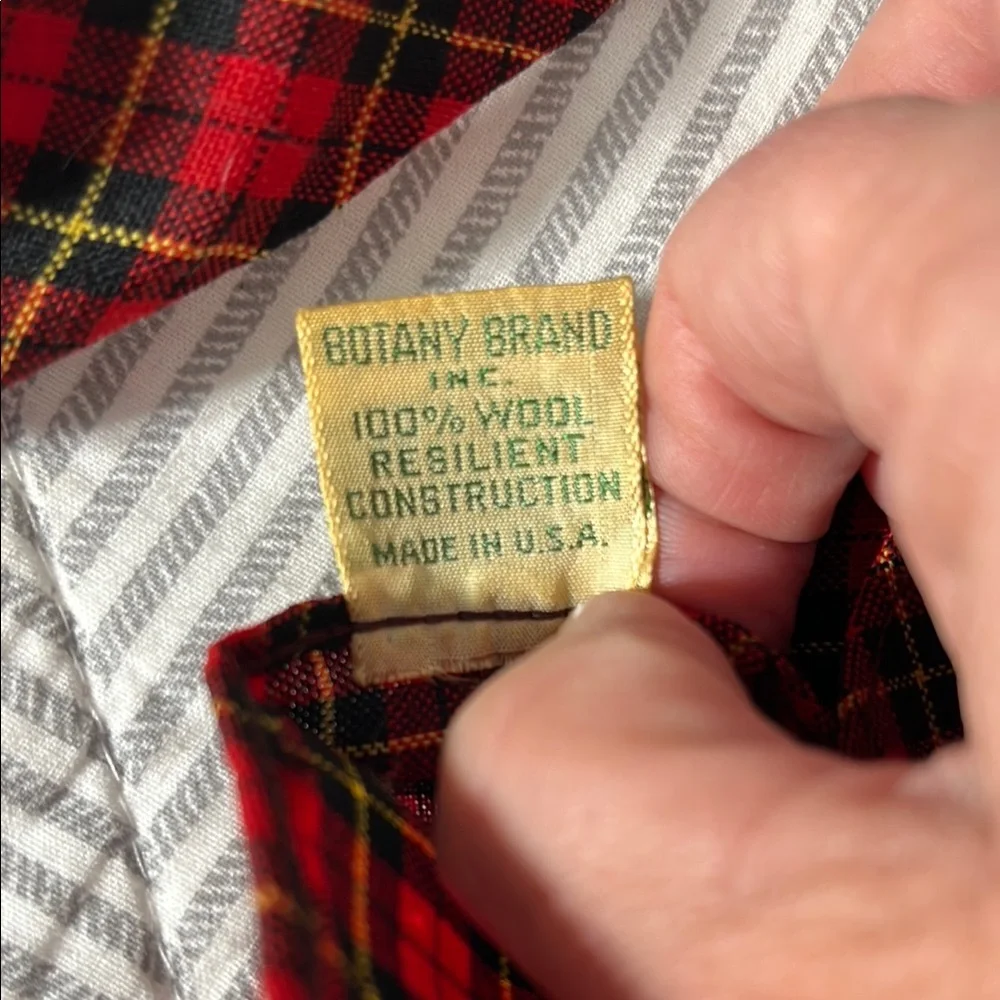 Boys Classic Red Tartan Plaid Tie